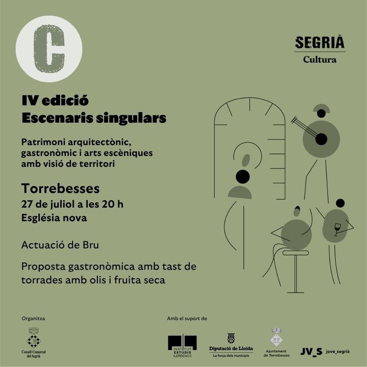 Cartell d'Escenaris Singulars. Foto: Consell Comarcal del Segrià