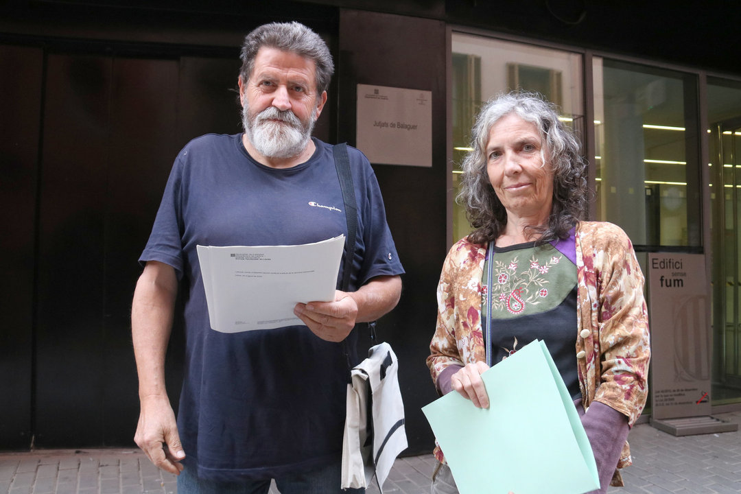 Joan Vázquez i Marisa Vernet, als jutjats de Balaguer. Foto: ACN