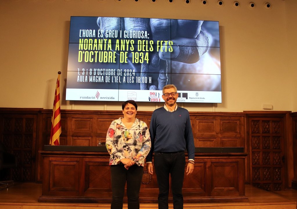 Presentació del nou cicle de l'IEI: "L’hora és greu i gloriosa: noranta anys dels fets d’octubre de 1934" . Foto: Cedida per l'IEI