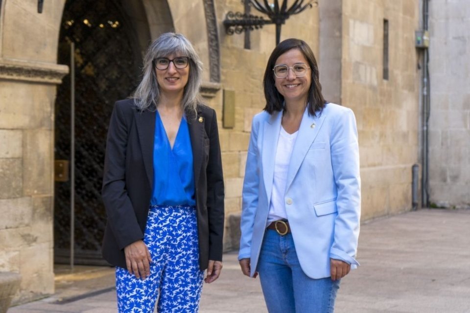 Sandra Castro i Jordina Freixanet. Foto: ERC Lleida