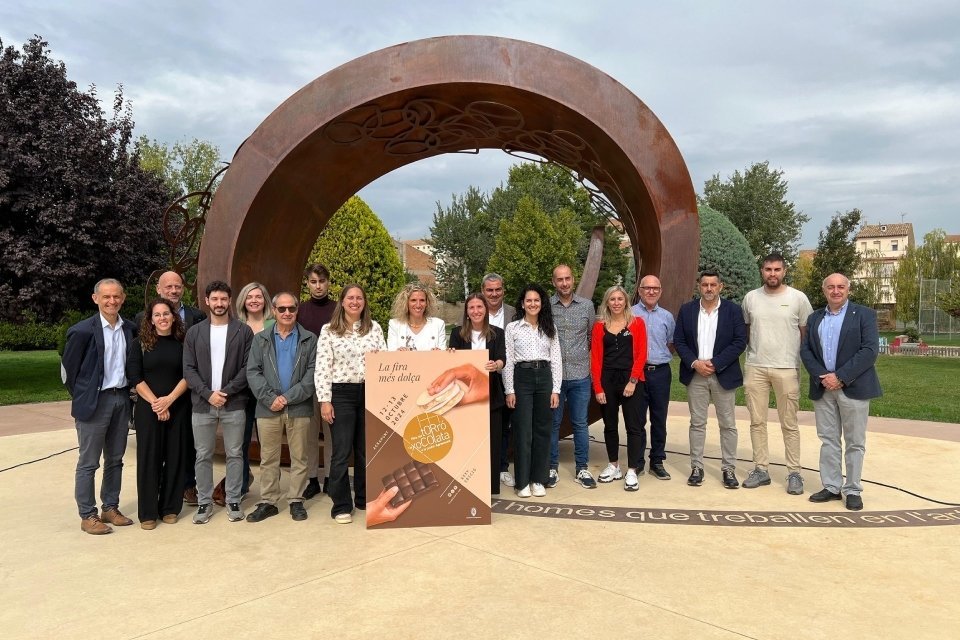 Presentació Fira del Torró i la Xocolata a la Pedra d'Agramunt. Foto Ajuntament d'Agramunt