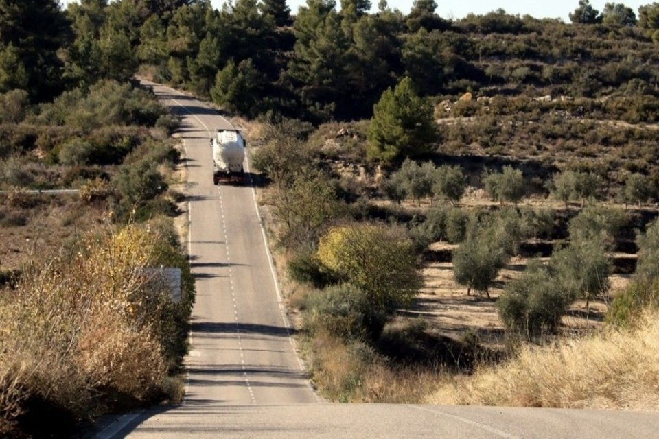 Carretera entre Castelldans i el Cogul. Foto: ACN