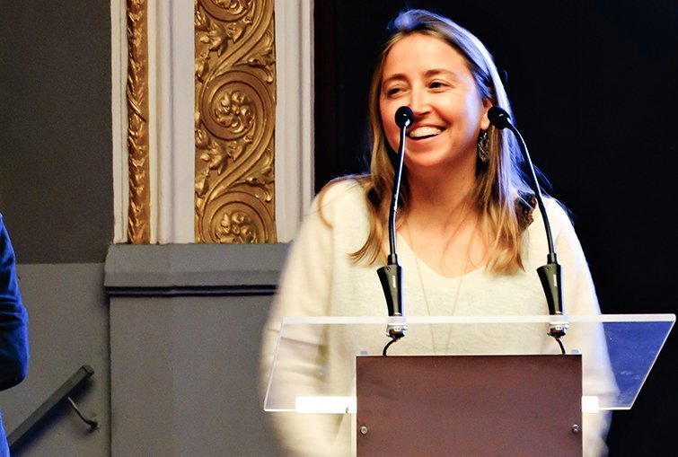 Núria Tort, guanyadora del Premi de Novel·la Breu Ciutat de Mollerussa ©MarinaPallás