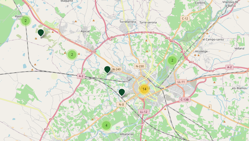26 rutes turístiques de l'Horta de Lleida
