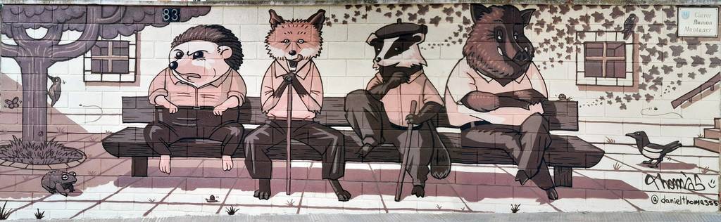 El mural 'Fauna' del barceloní Thomàs s'emporta el premi del públic al Torrefarrera Street Art Festival ©TSAF