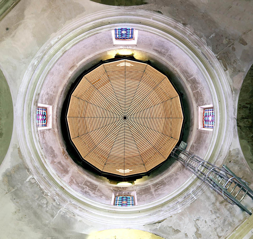 consolidació cimbori Sant Domènec - foto Antoni Martí
