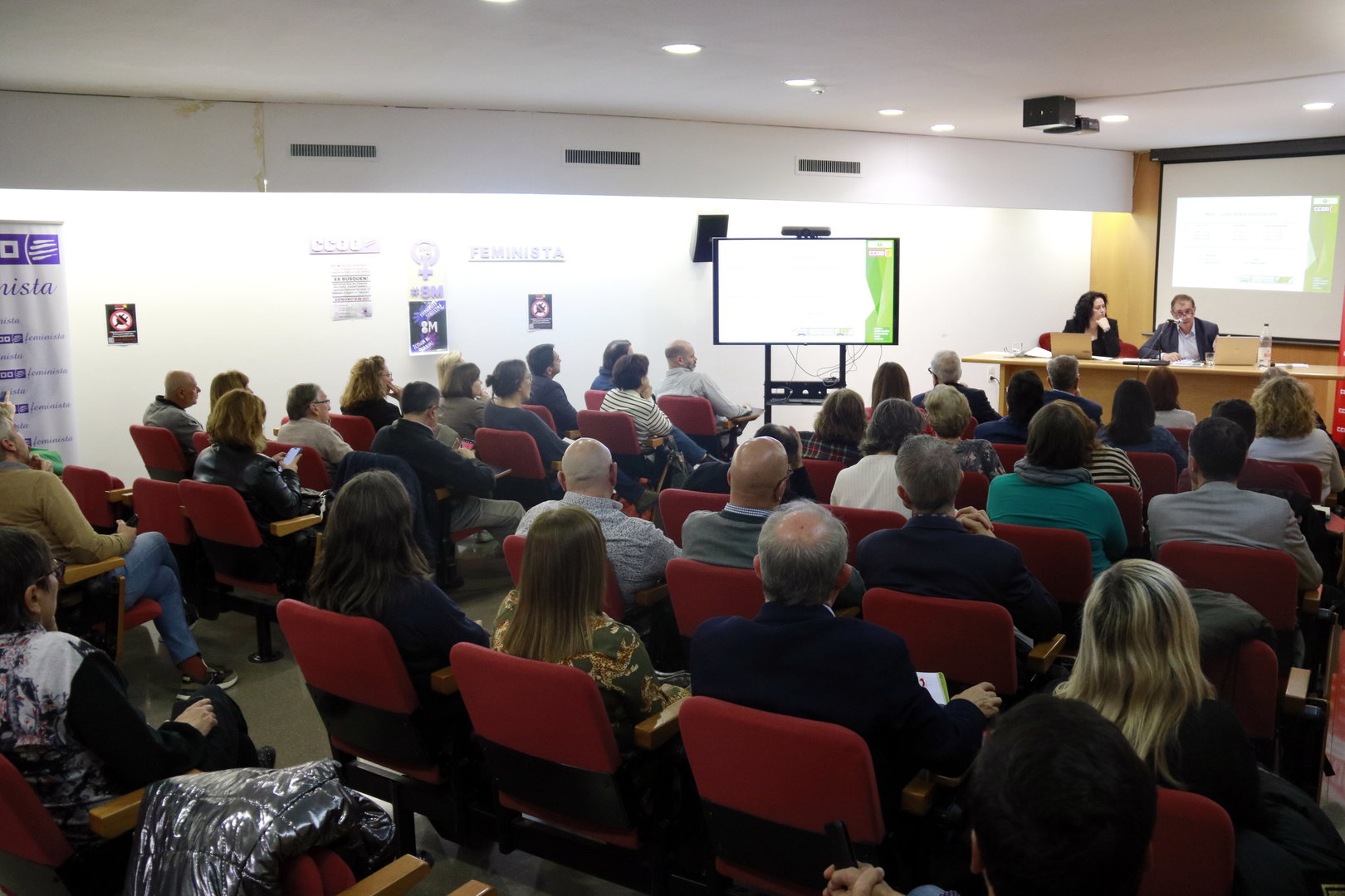 Presentació a la seu de CCOO de Lleida de l'informe amb propostes per augmentar el nombre de places d'Avant entre Lleida i Barcelona - Foto: Anna Berga