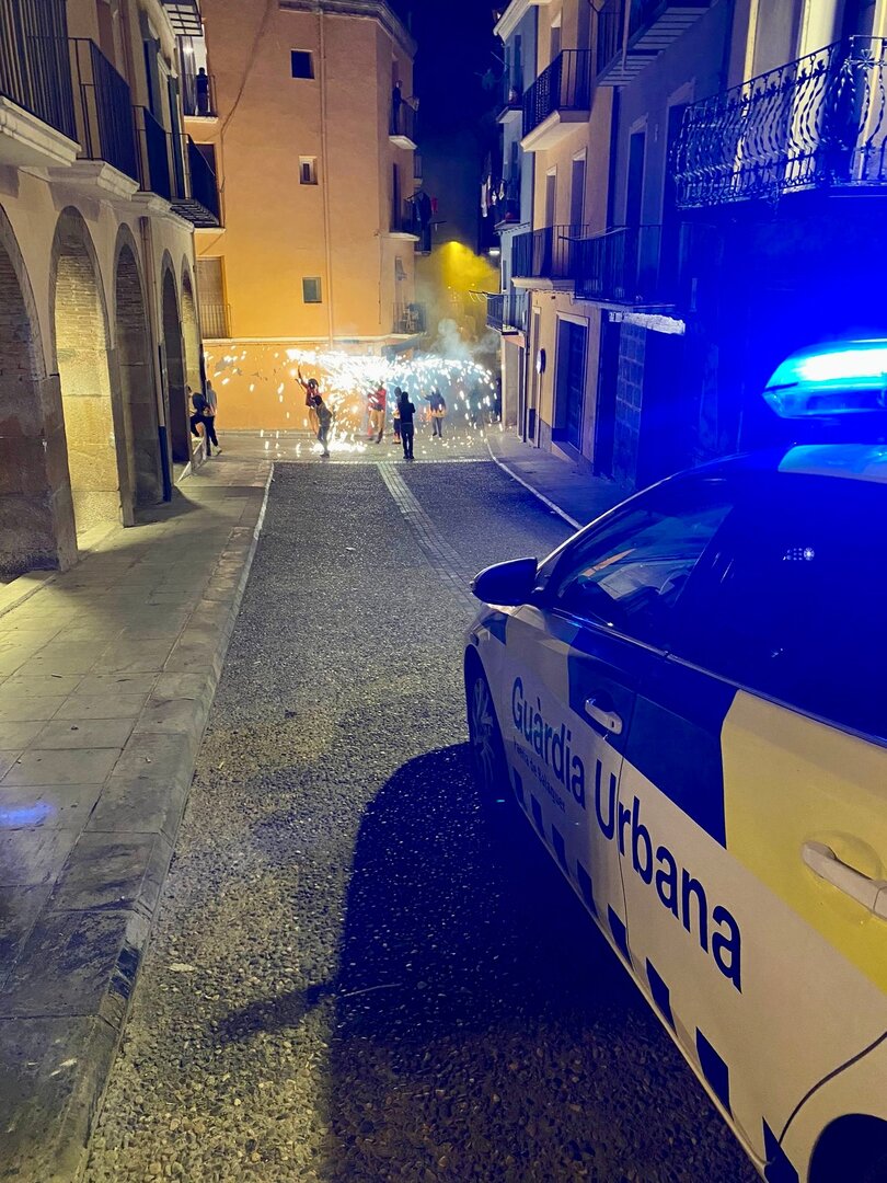 Actuacions Guàrdia Urbana Balaguer durant les Festes Majors. Foto: Ajuntament de Balaguer